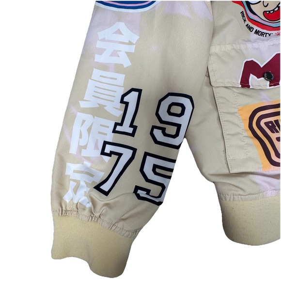 Rick And Morty Members Only Jacket - M Rare Adult Swim Lightweight Full Zip EUC - Picture 6 of 16